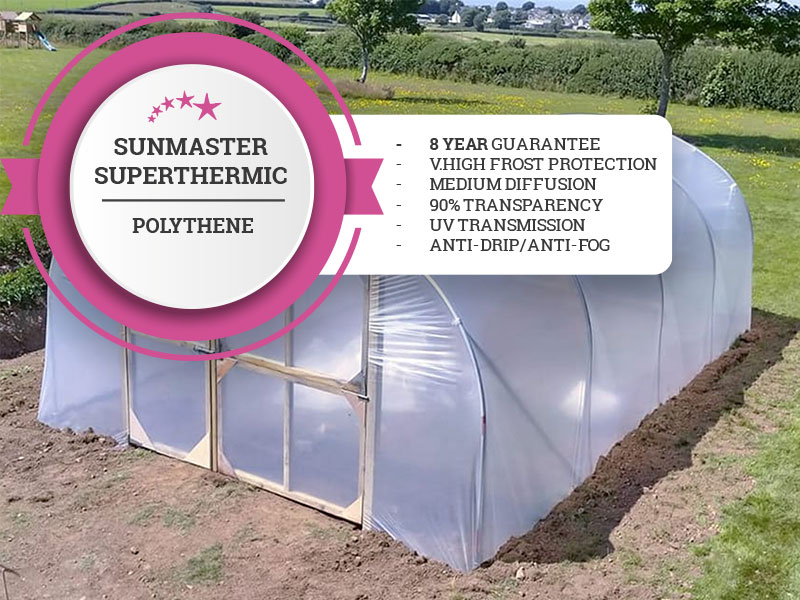 Five Star Polytunnel with Superthermic Polythene